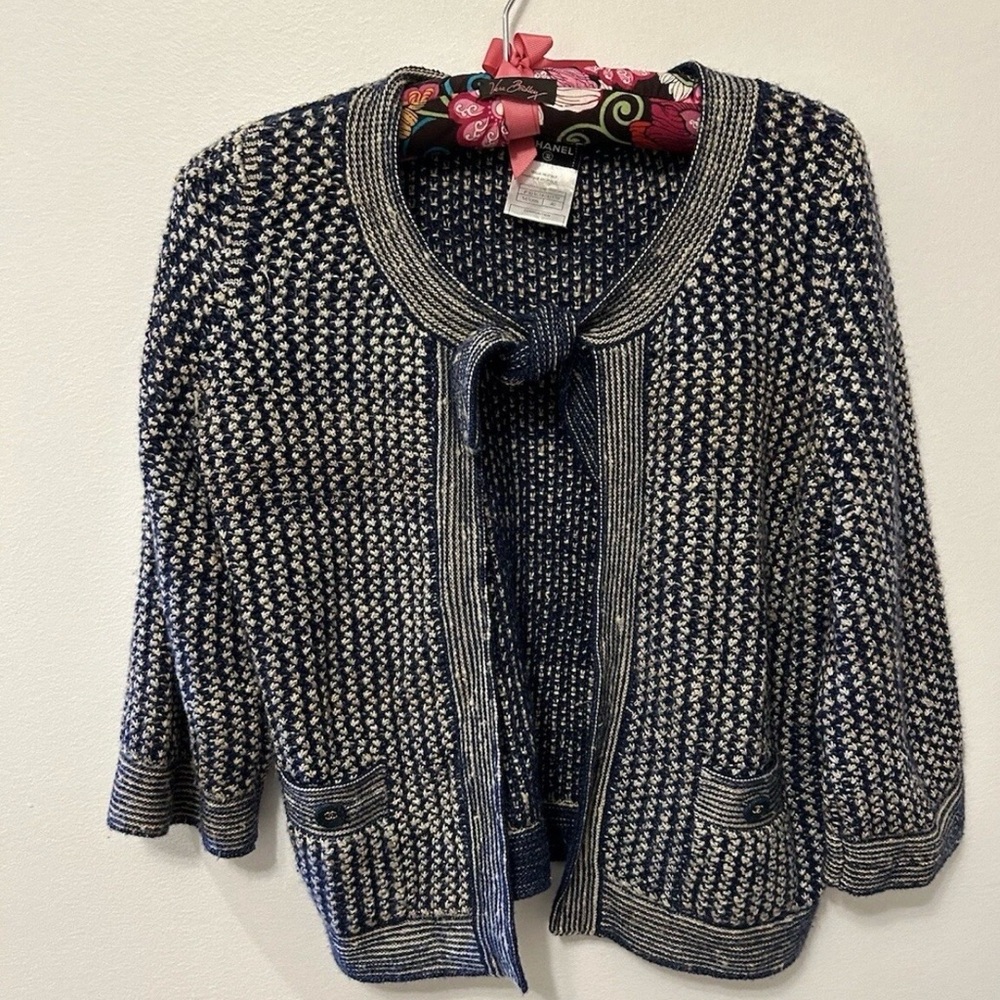 Vintage Chanel 40 Silk Cotton Sweater